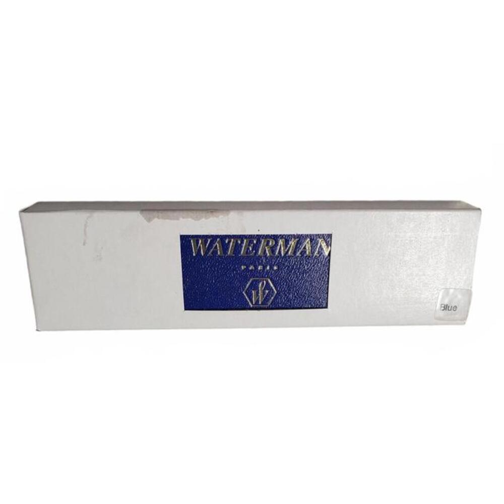 Waterman Paris Blue Ballpoint pen w/ Gold Trim – Tested - Black Ink - Picture 4 of 10